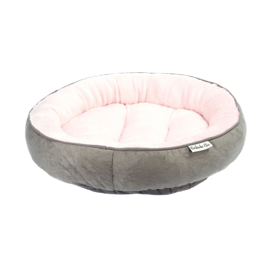 Cama Viena Bichinho Chic Rosa para Cães e Gatos