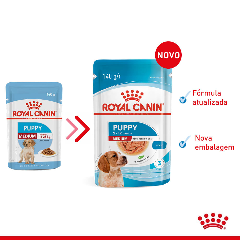 Ração Úmida Royal Canin Medium Puppy Cães Filhotes