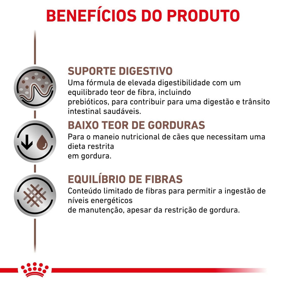 Ração Royal Canin Gastrointestinal Low Fat Cães Adultos
