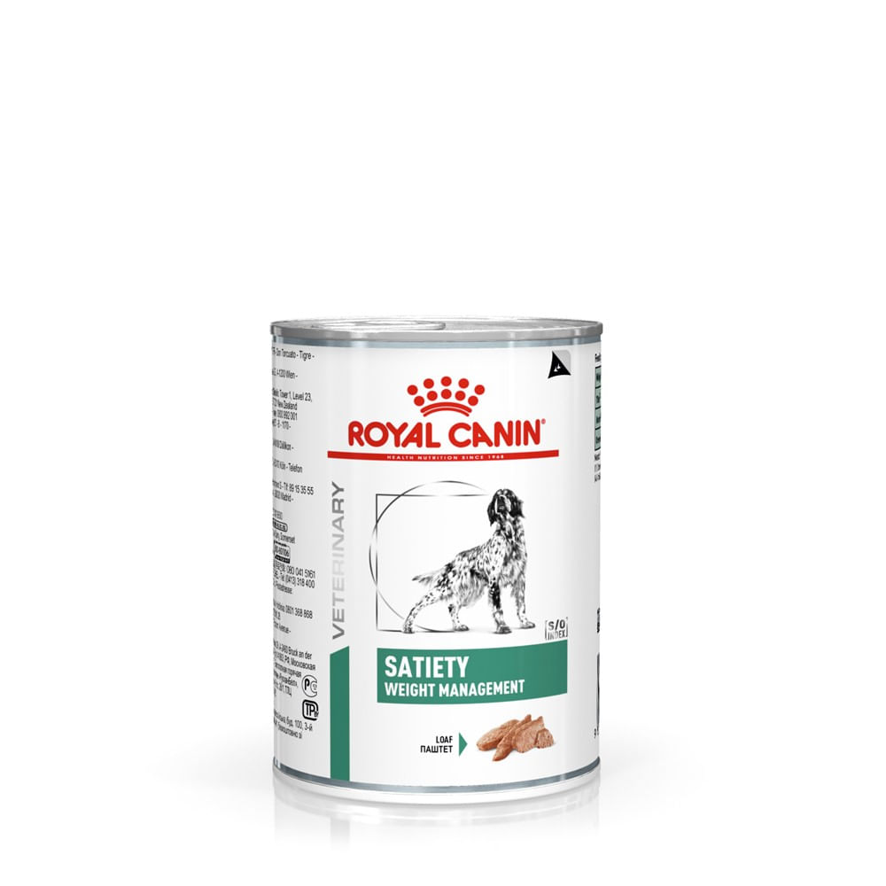 Ração Úmida Royal Canin Lata Veterinary Diet Satiety Support para Cães Adultos com Excesso de Peso