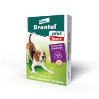 Vermífugo Drontal Plus Cães até 10kg Sabor Carne