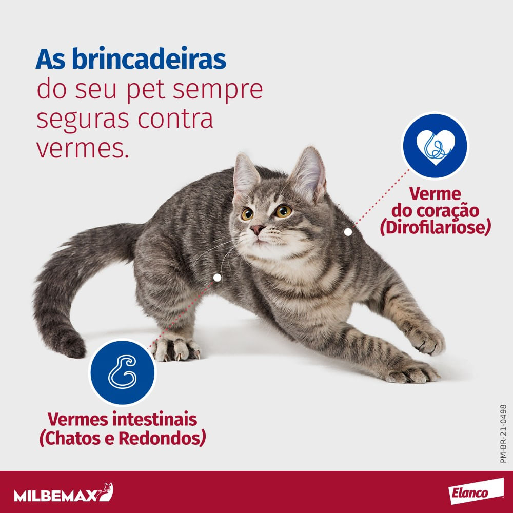 Vermífugo Milbemax G Gatos  0,5 a 2kg