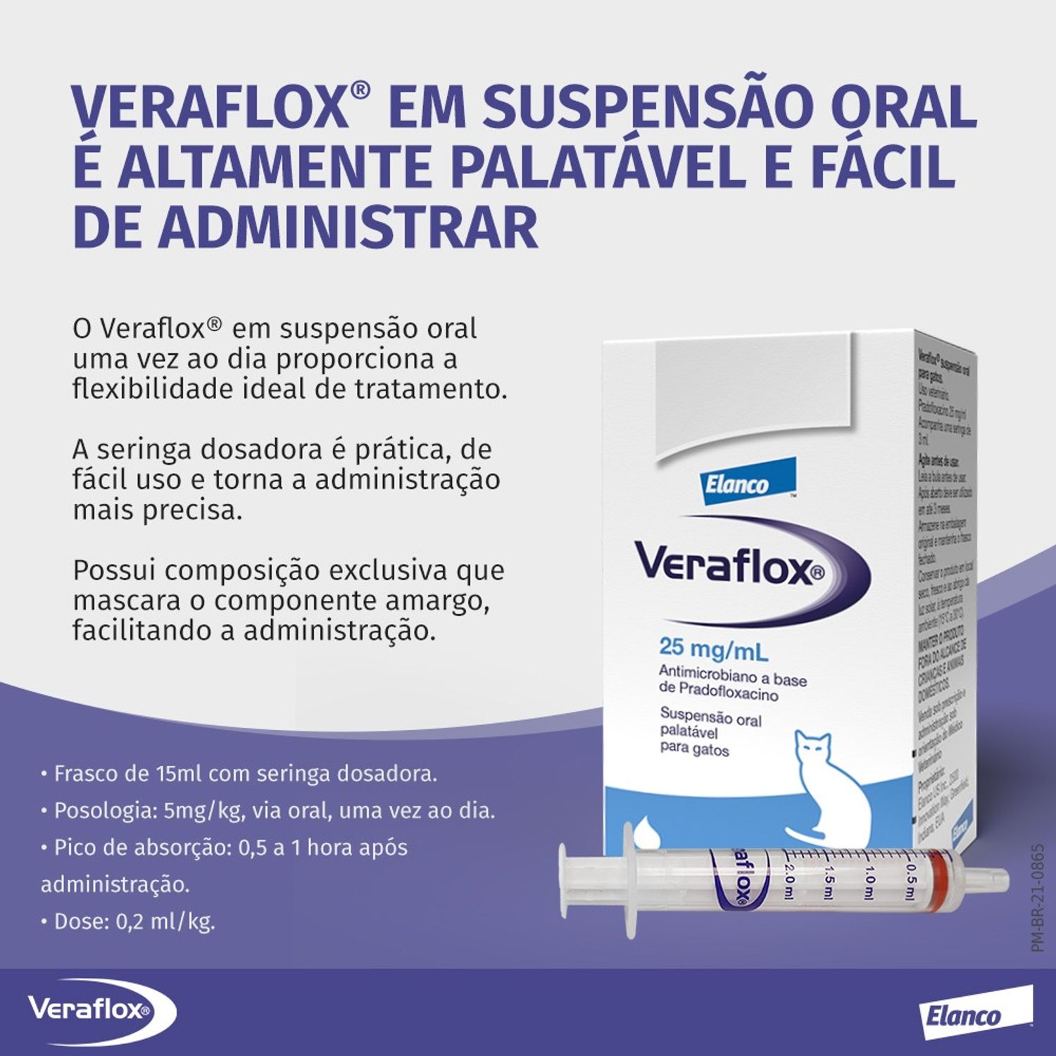 Veraflox Suspensão oral e altamente palatável