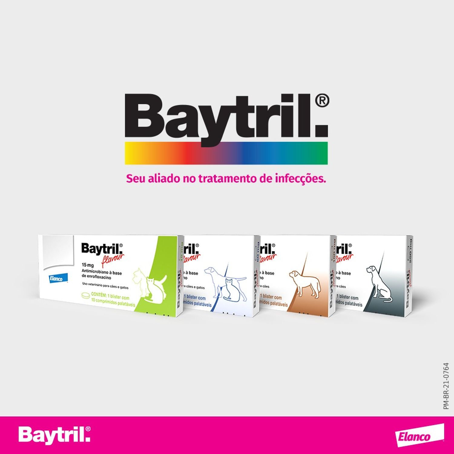 Baytril Flavour 50 mg Linha Completa