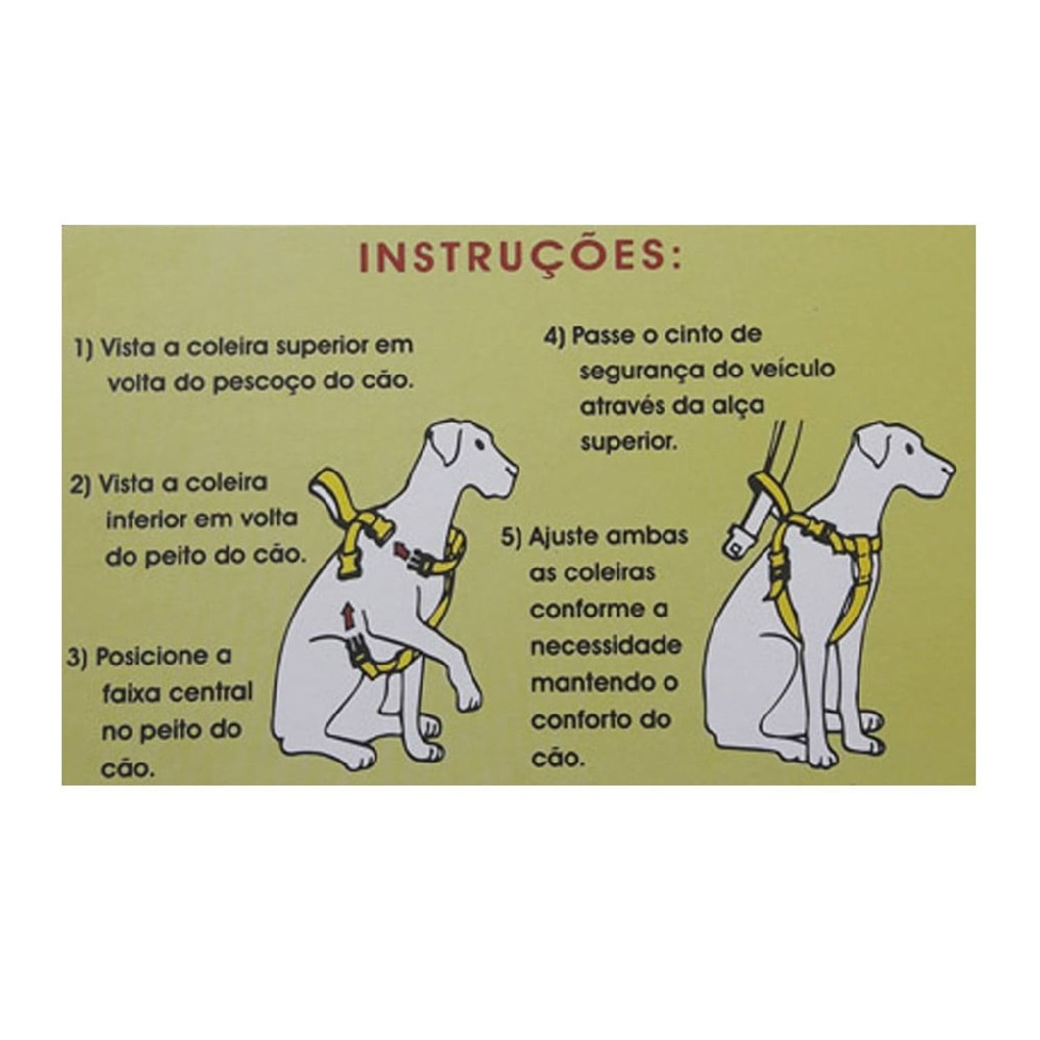 Cinto-de-Seguranca-Santa-Fe-Pet-Preto-Tamanho-EXG-Instrucoes