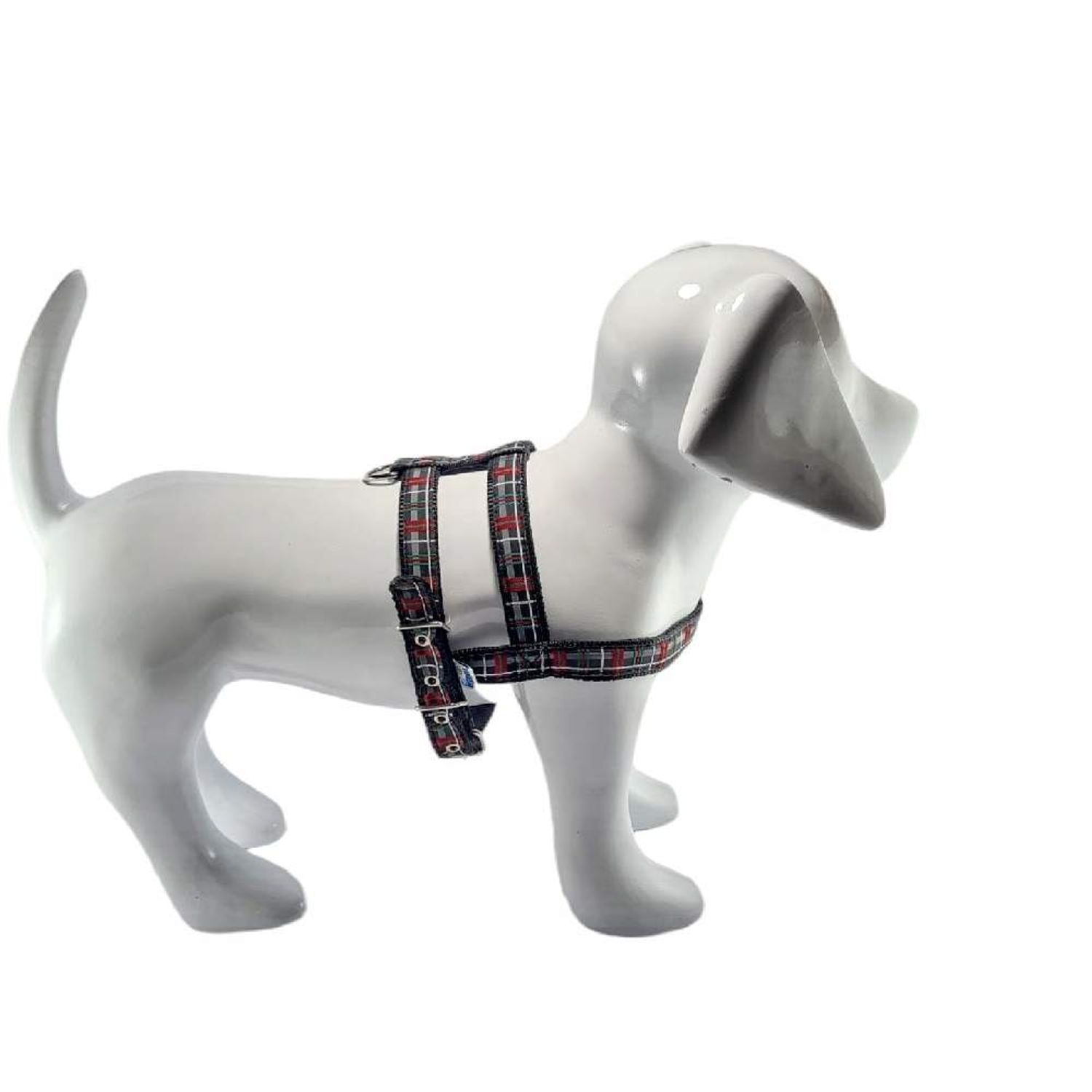 Peitoral Nylon Confort Santa Fé Pet Preto no cachorro