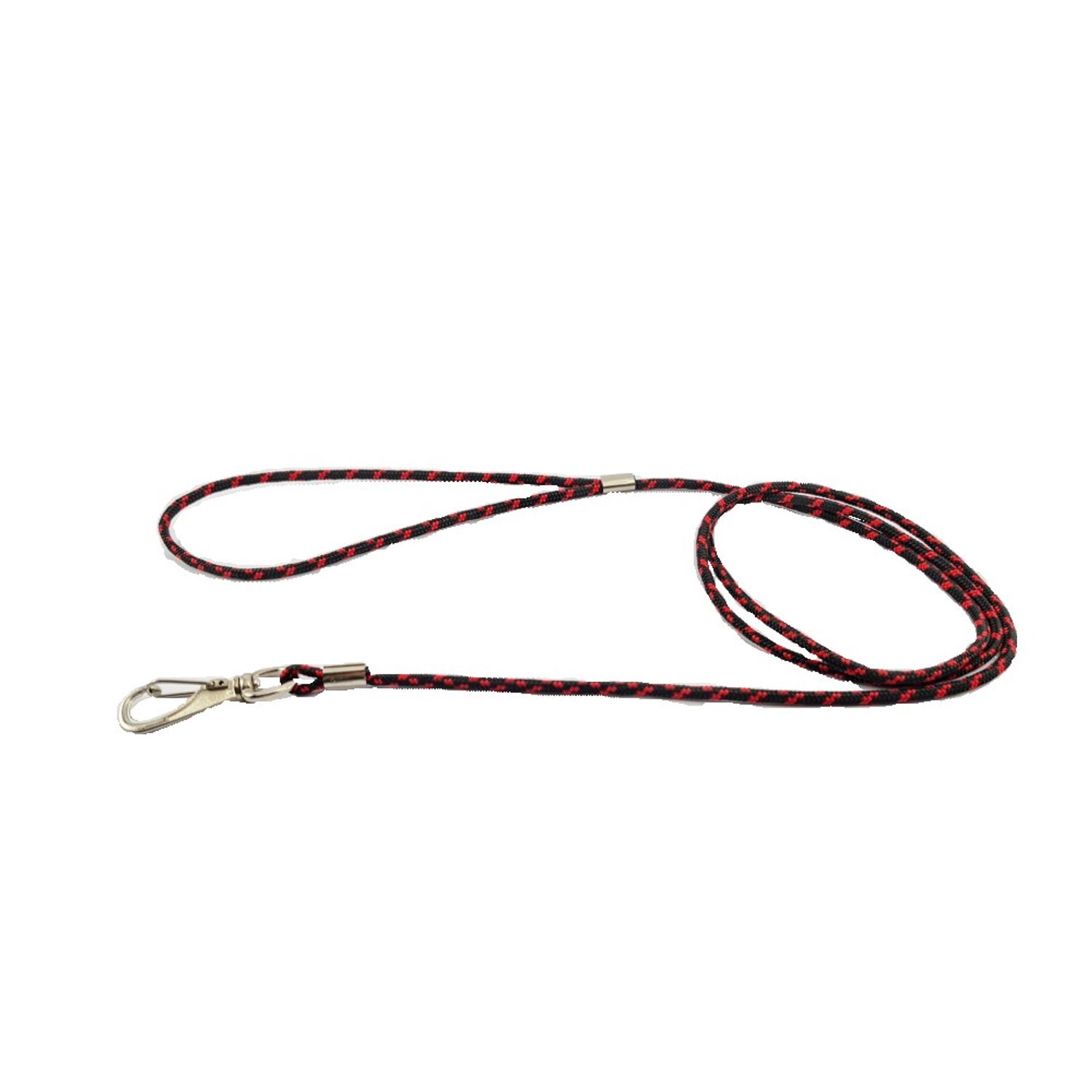 Guia Roliça com Mosquetão Santa Fé Pet Preta 130cm