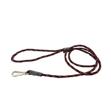 Guia Roliça com Mosquetão Santa Fé Pet Preta 130cm