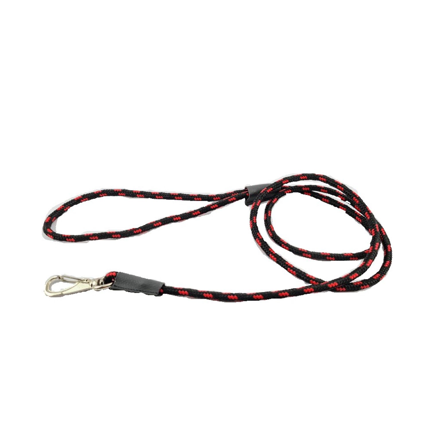 Guia Roliça com Mosquetão Santa Fé Pet Preta 150cm