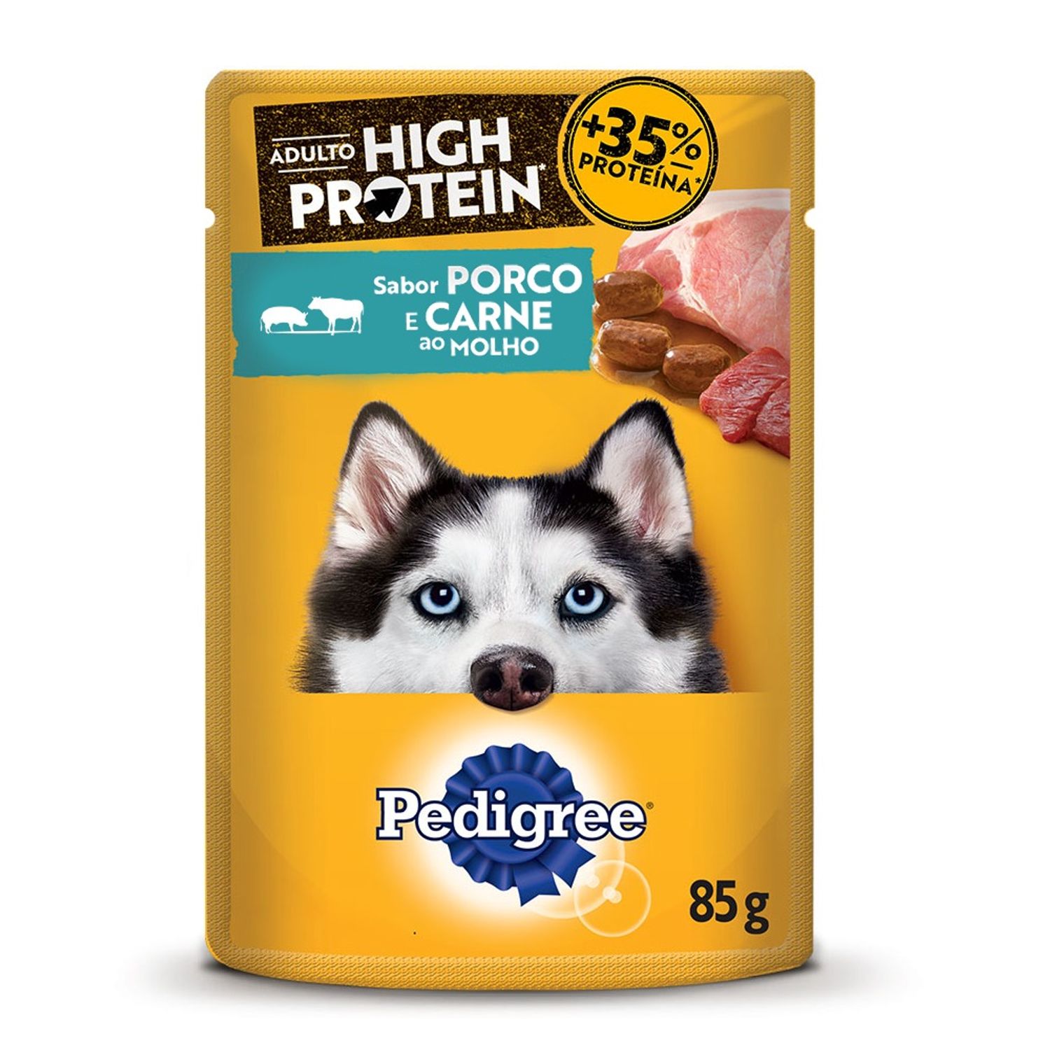 Racao-Umida-Pedigree-High-Protein-Caes-Adultos-Porco-e-Carne-Ao-Molho