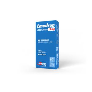 Antiemético Emedron 10 mg para Cães e Gatos - 10 comprimidos