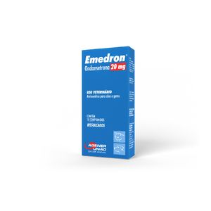 Emedron 20mg Antiemético para Cães e Gatos - 10 comprimidos