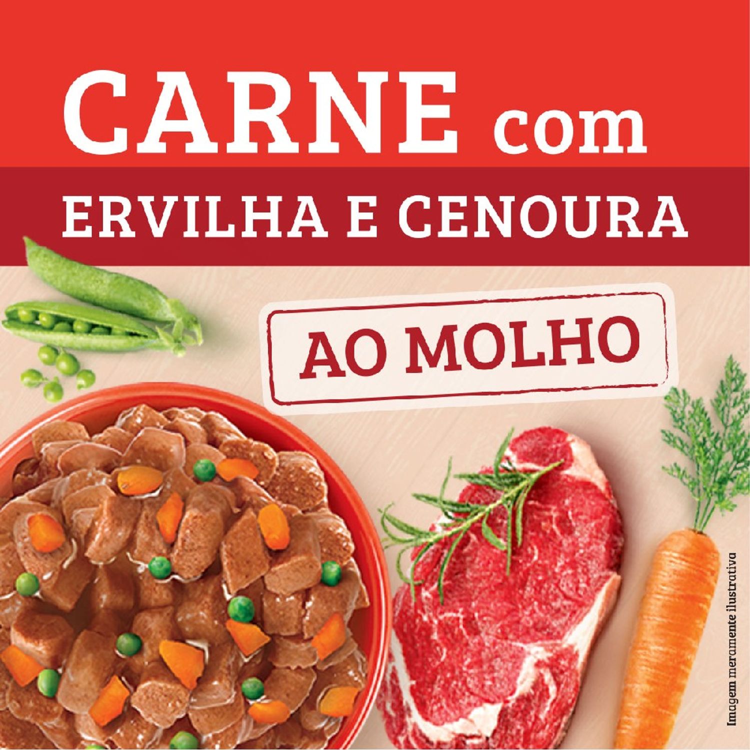 Ração Úmida Keldog Carne Com Ervilha e Cenoura aberto