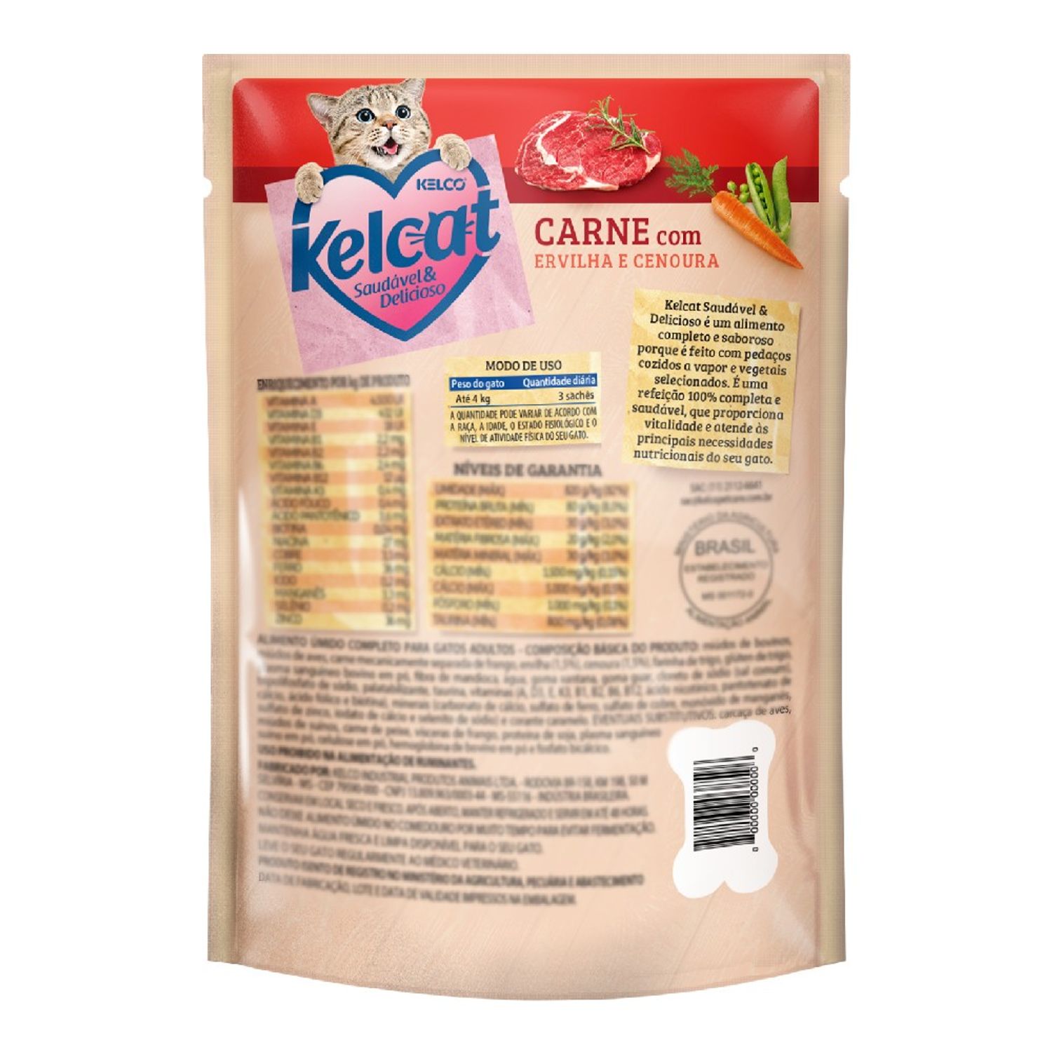 Alimento-Umido-Kelcat-Carne-Ervilha-e-Cenoura-Parte-de-Tras-da-Embalagem