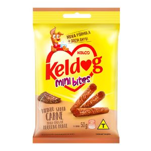 Petisco Bifinho Keldog Mini Bites Carne - 50g