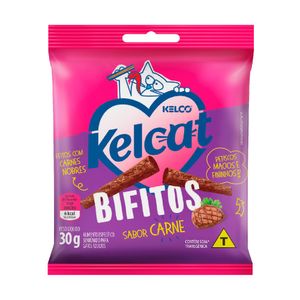 Petisco Kelcat Snack Bifitos Carne - 30 g