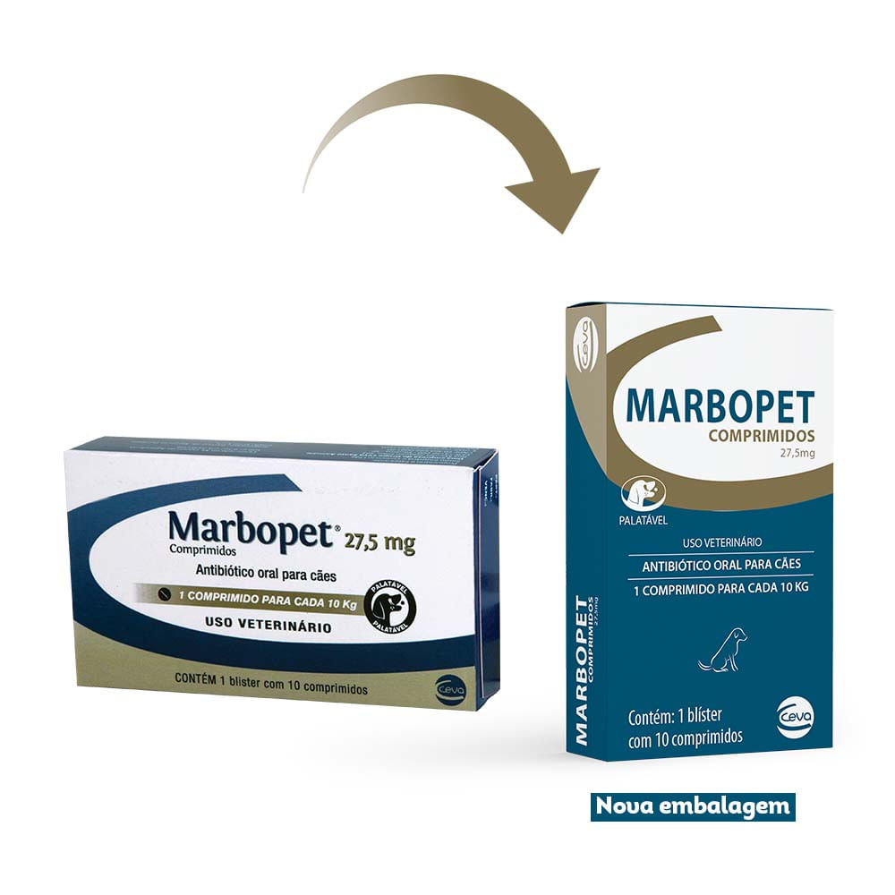 Antibiótico Marbopet 27,5mg Ceva