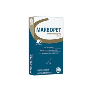 Antibiótico Marbopet 82,5mg Ceva - 10 comprimidos