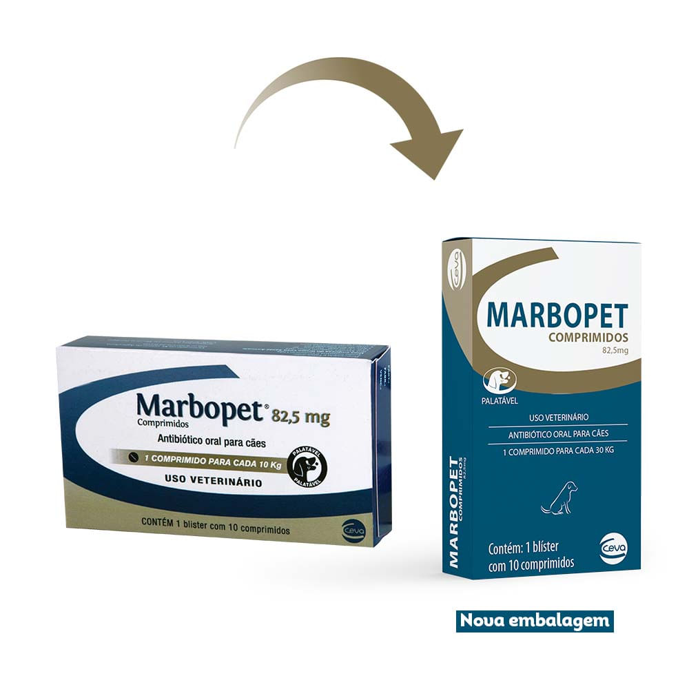 Antibiótico Marbopet 82,5mg Ceva