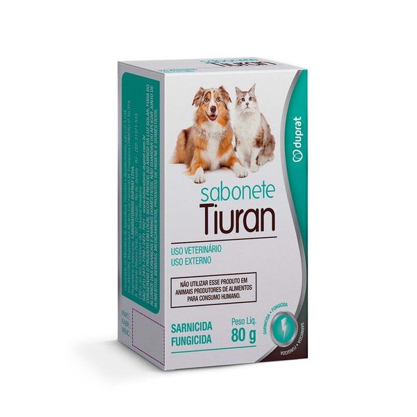 Tiuran Sabonete Duprat para Cães e Gatos 80 g