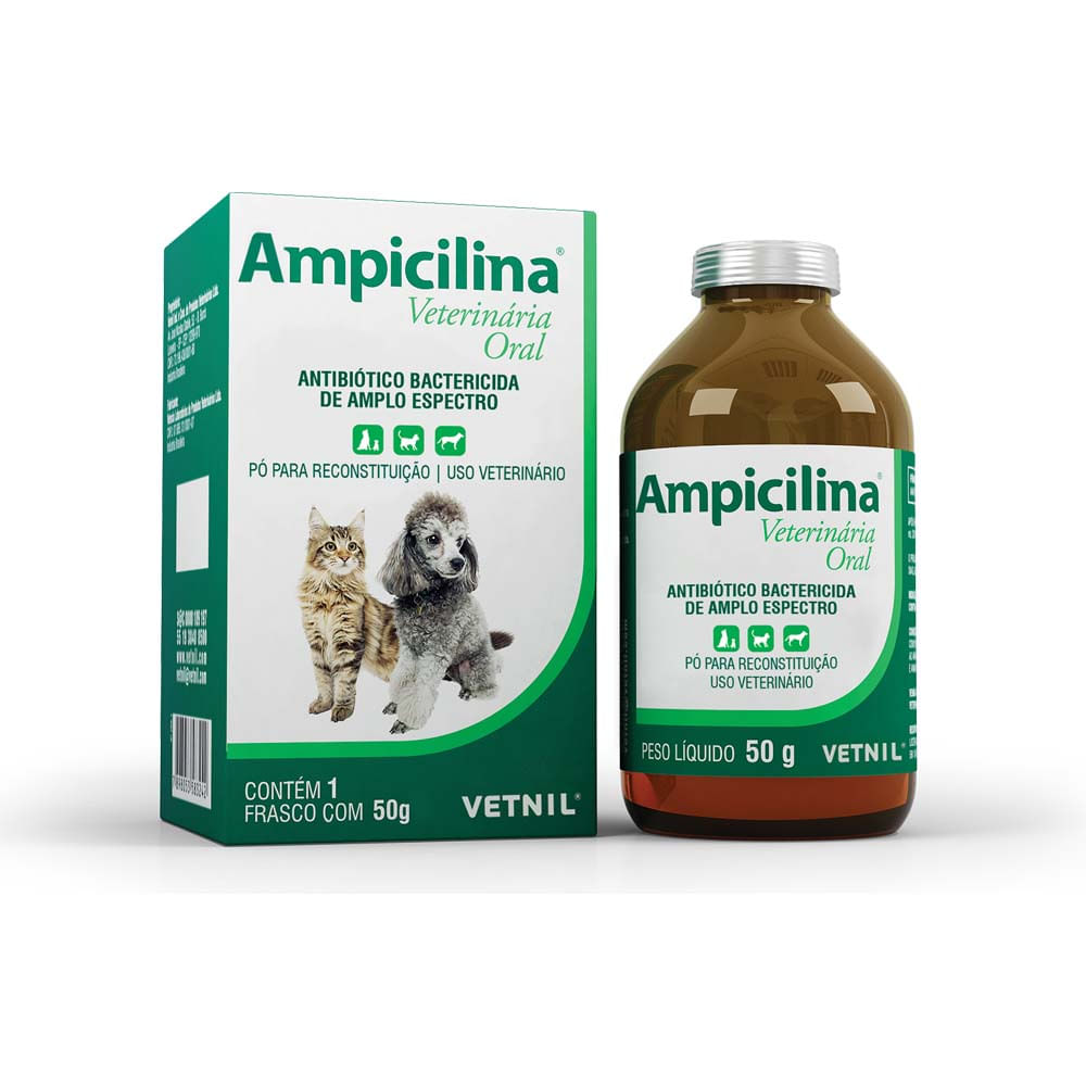 Ampicilina Vet Oral Antibiótico Bactericida