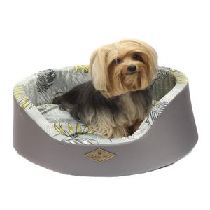 Cama Europa Folhagem Bichinho Chic Cinza