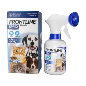 Antipulgas e Carrapatos Frontline Spray Cães e Gatos - 250 ml