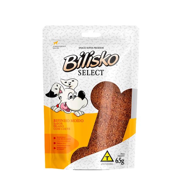 Petisco Moído Bilisko Cães Fígado com Couve 65 g