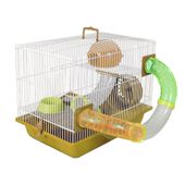 Gaiola para Hamster com Tubos Divertidos 3 Andares Bragança Amarela