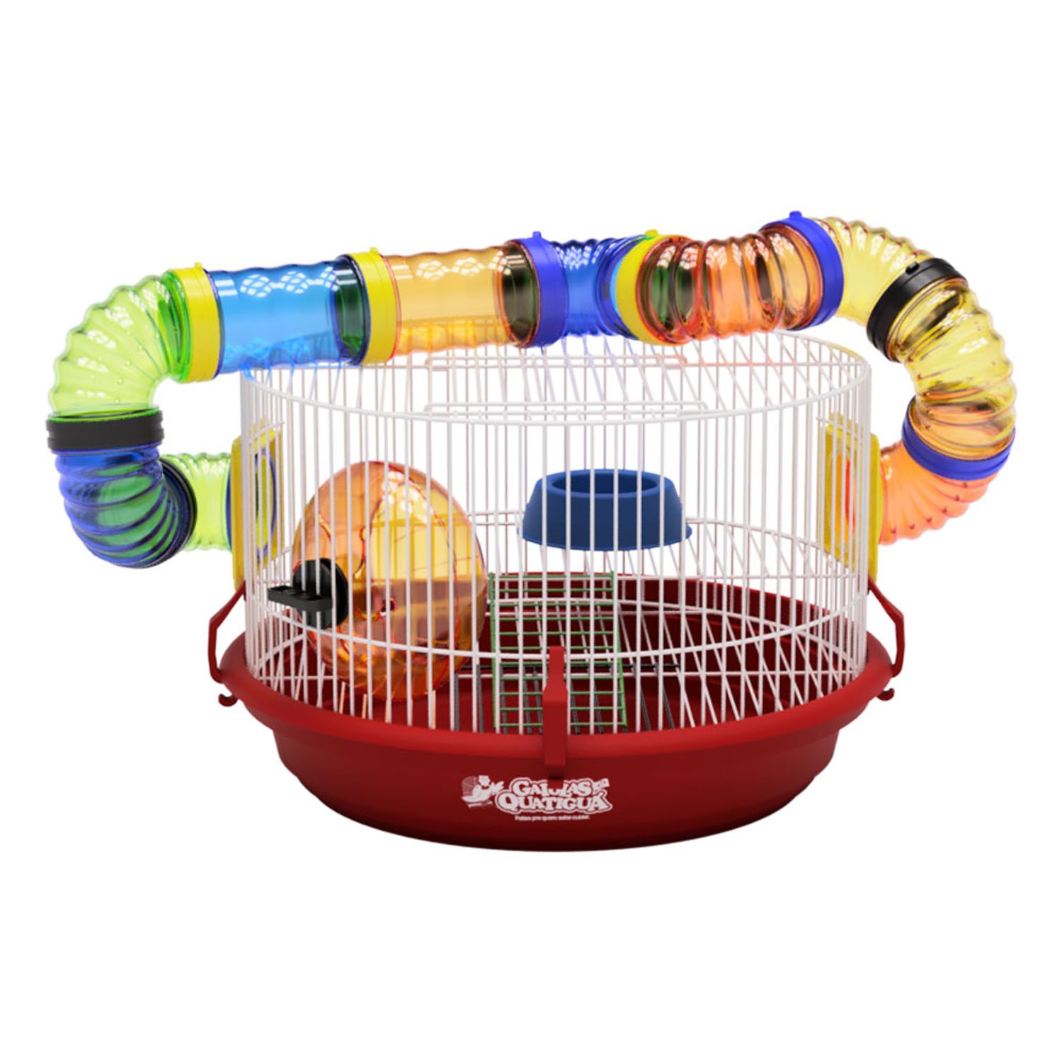 Gaiola-Hamsters-Arena-Quatigua-Vermelha