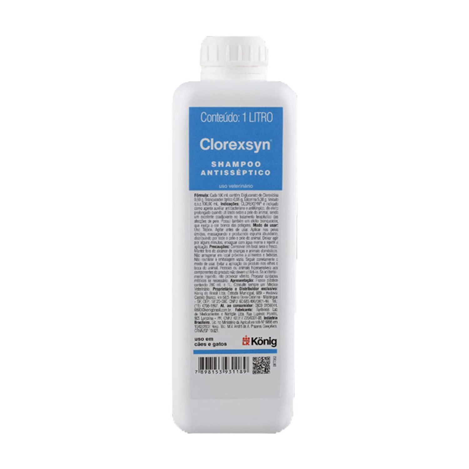 Clorexsyn Shampoo 1 Litro