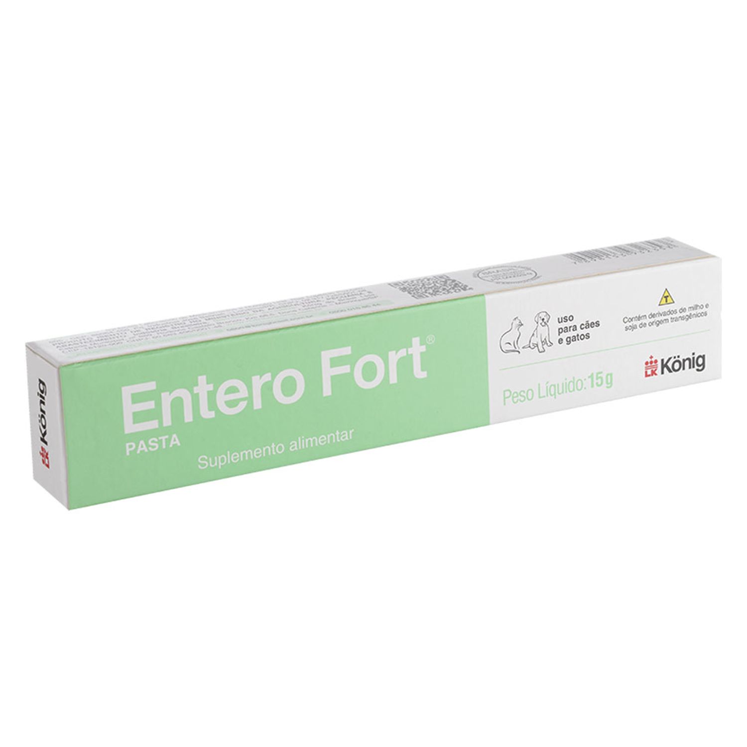 Enterofort Suplemento para Cães e Gatos 15g embalagem