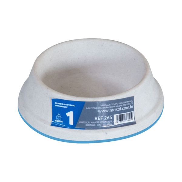 Comedouro Pesado Cães Mokoi Branco 150 ml