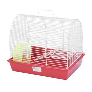 Gaiola Epóxi Arqueada para Hamster Mônaco Vermelha - Único