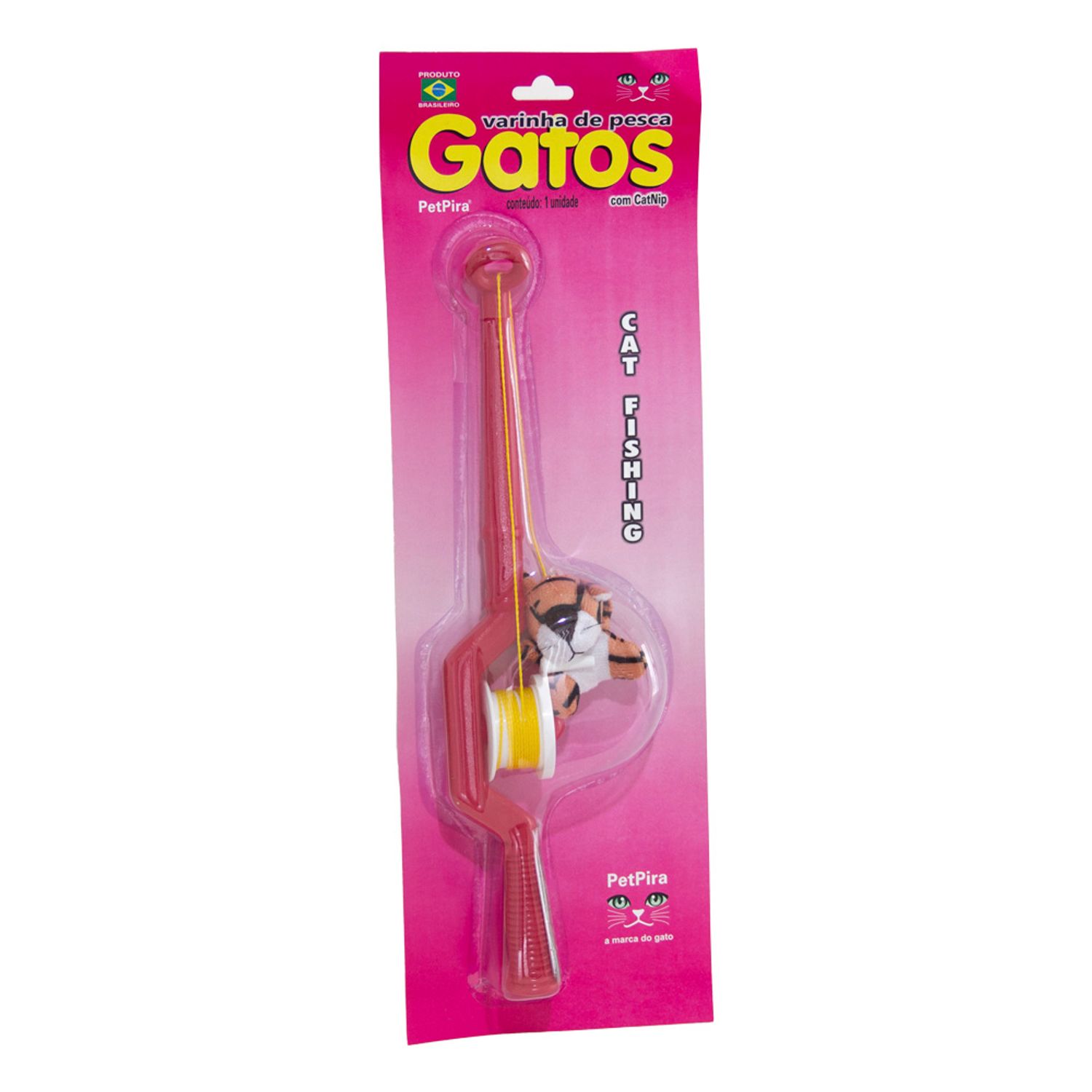 Brinquedo-para-Gatos-Varinha-Pesca-Tigre-PetPira-Laranja