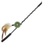 Brinquedo Roda Catnip Jambo Com Pena