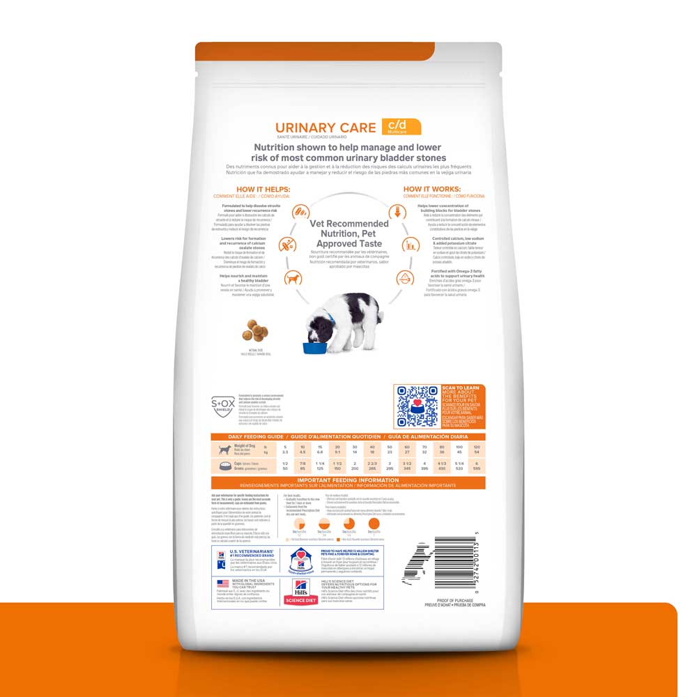 Ração Hill's Prescription Diet C/D Multicare Cães Adultos Cuidado Urinário