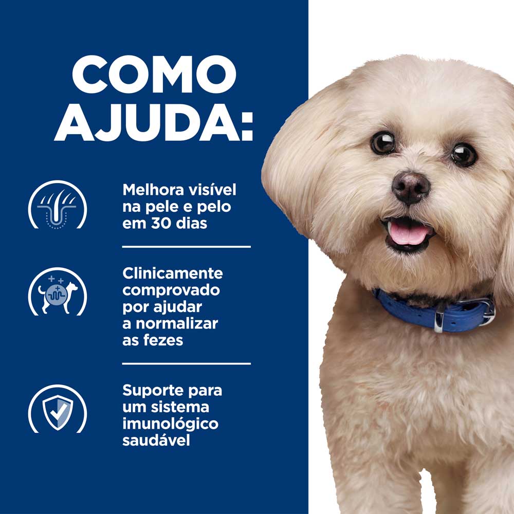 Ração Hill's Prescription Diet Z/D Cães Adultos Pedaços Pequenos Alergias Alimentares e da Pele
