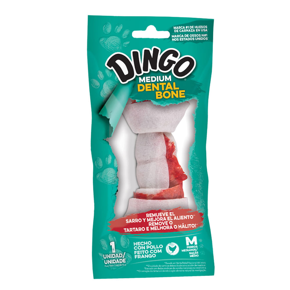 Osso Dingo Dental Bone para Cães