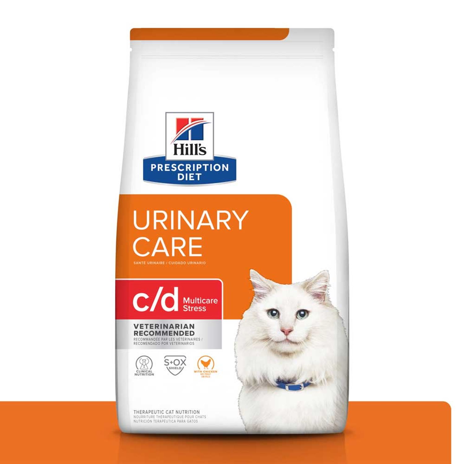 Racao-Hill-s-Prescription-Diet-C-D-Multicare-Stress-Gatos-Adultos-Cuidado-Urinario-frente