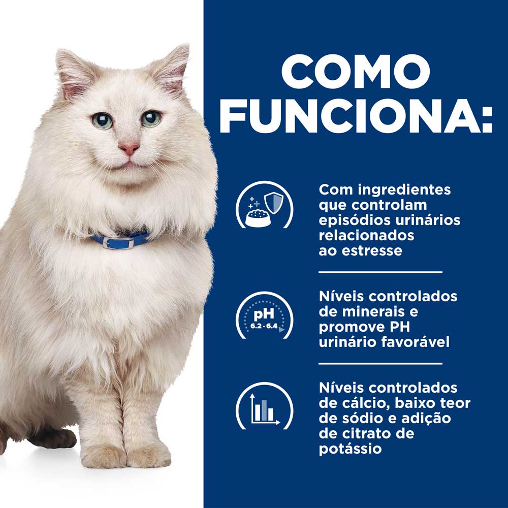 Ração Hill's Prescription Diet C/D Multicare Stress Gatos Adultos Cuidado Urinário