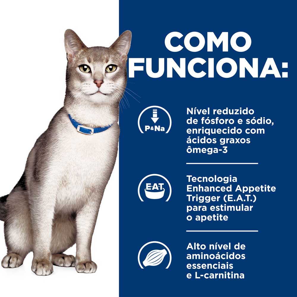 Ração Úmida Hill's Prescription Diet K/D Gatos Adultos Cuidado Renal