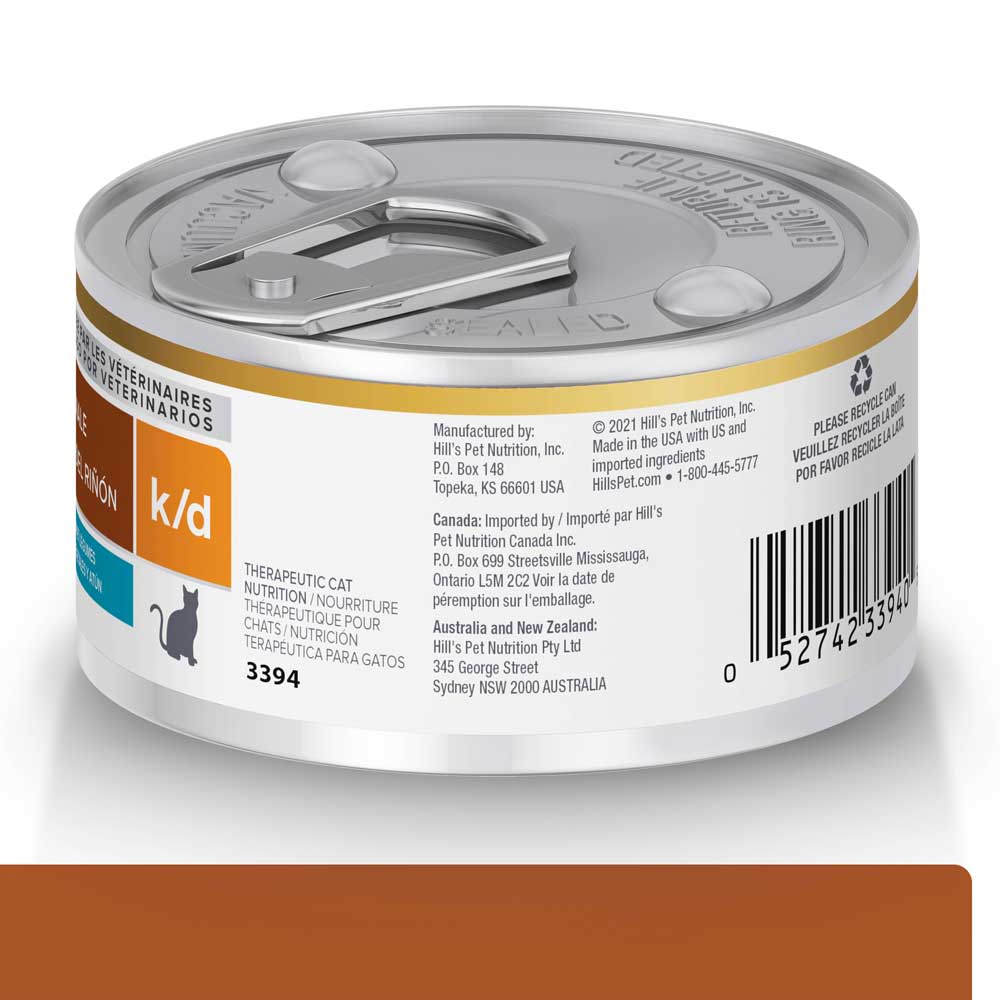 Ração Úmida Hill's Prescription Diet K/D Gatos Adultos Cuidado Renal