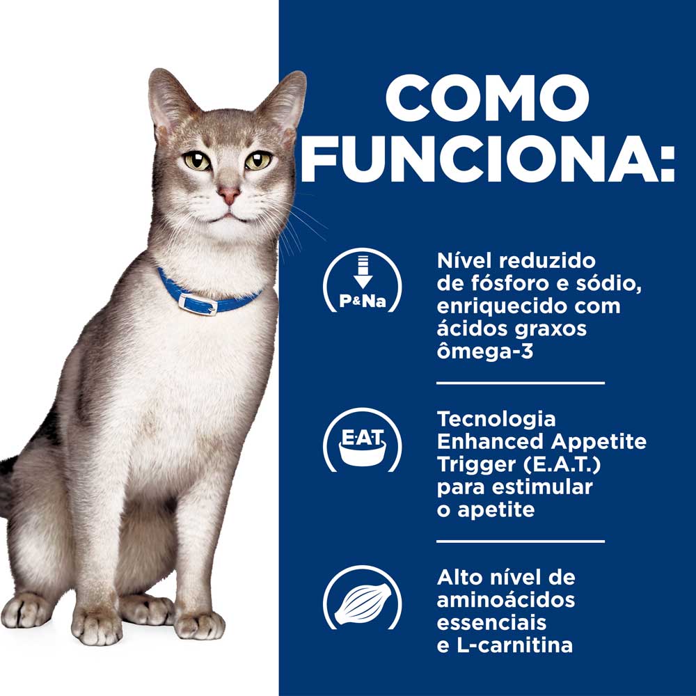 Ração Hill's Prescription Diet K/D Gatos Adultos Cuidado Renal