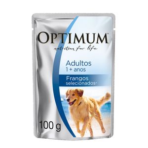 Ração Úmida Optimum Sachê Cães Adultos Frango - 100 g