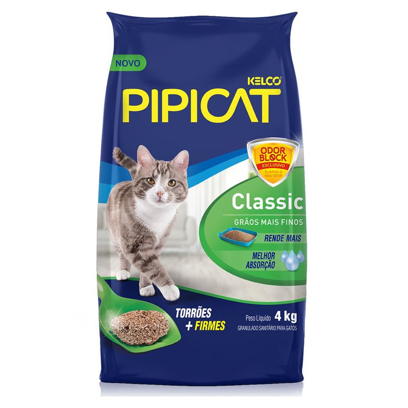 Areia Higiênica Pipicat Classic 12kg