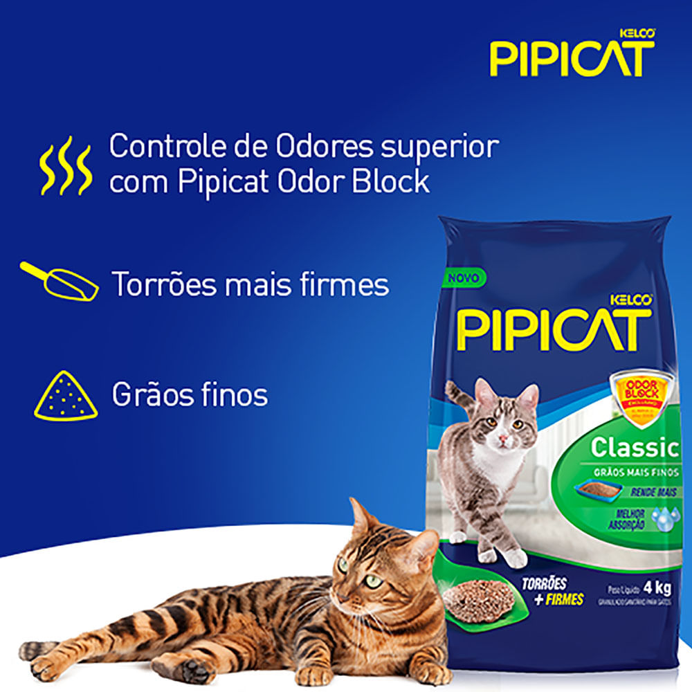 Areia Pipicat Classic para Gatos