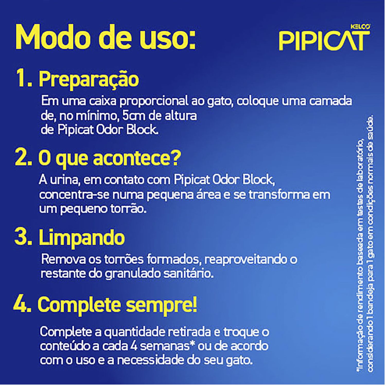 Granulado-Sanitario-para-Gatos-Pipicat-Classic-Modo-de-Uso