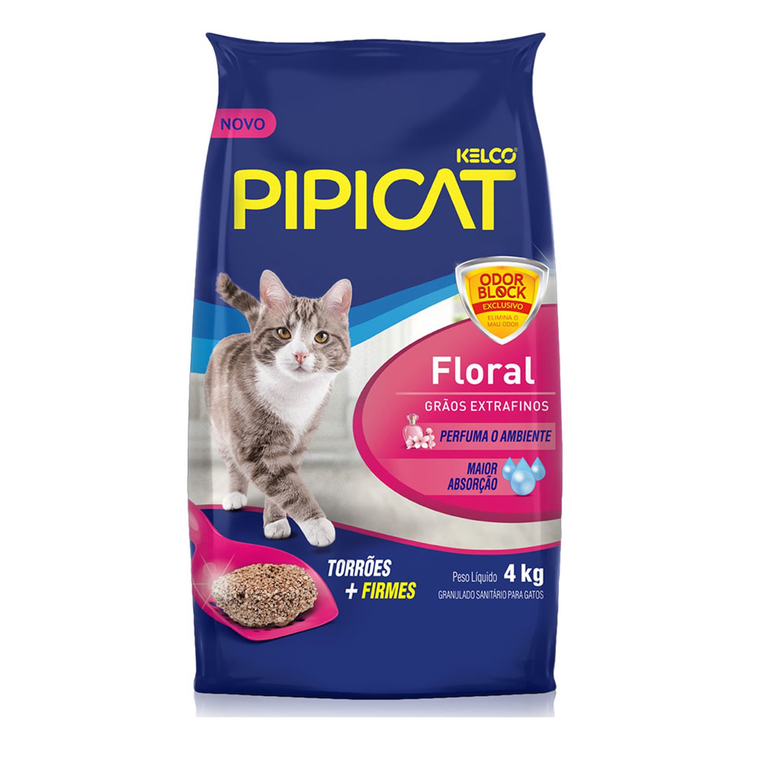 Granulado-Sanitario-para-Gatos-Perfumado-Pipicat-Floral-Frente