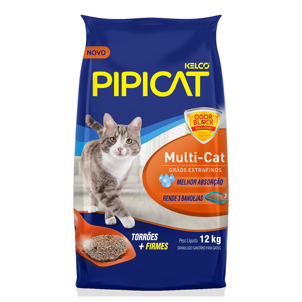 Areia Pipicat Multi-Cat para Gatos
